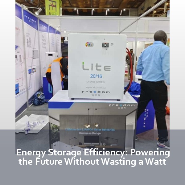 Energy Storage Efficiency: Powering the Future Without Wasting a Watt
